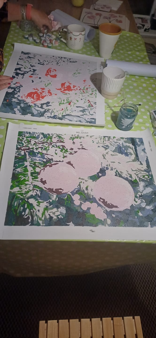 Customer photo review of Christmas ornaments | Paint by Number