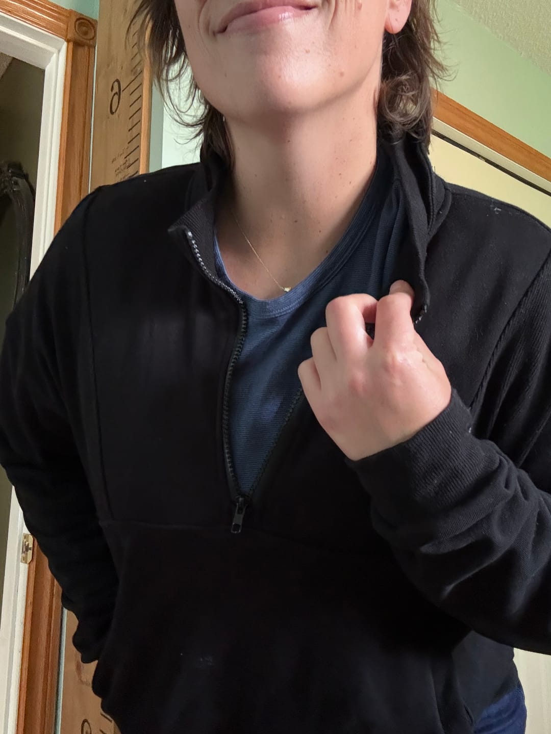 Customer photo review of 1/4 Retro Zip Up
