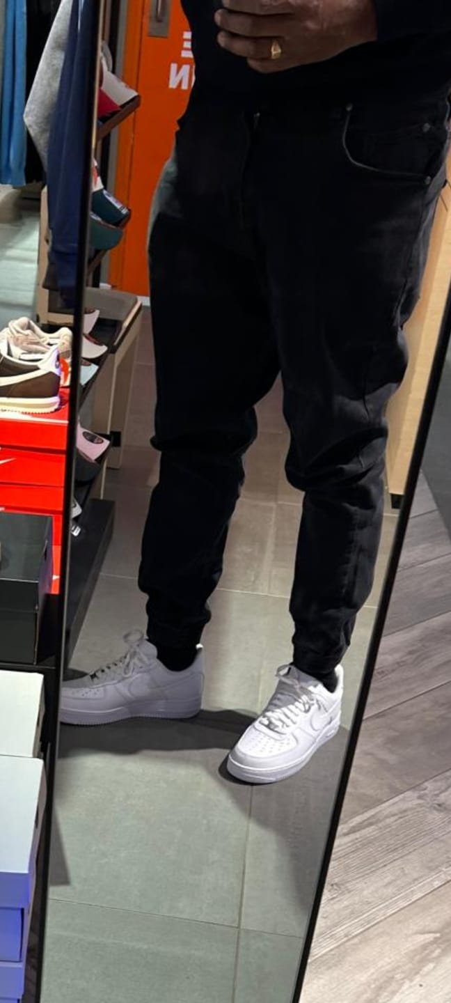 Customer photo review of DARK – Jogpant Denim – Stone