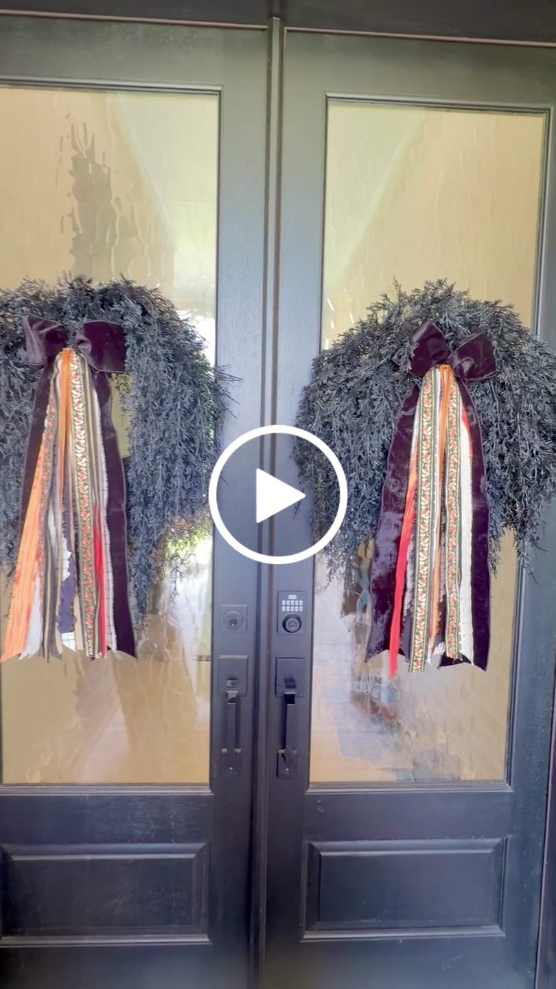 Customer video review of Midnight Harvest Wreath Ribbon