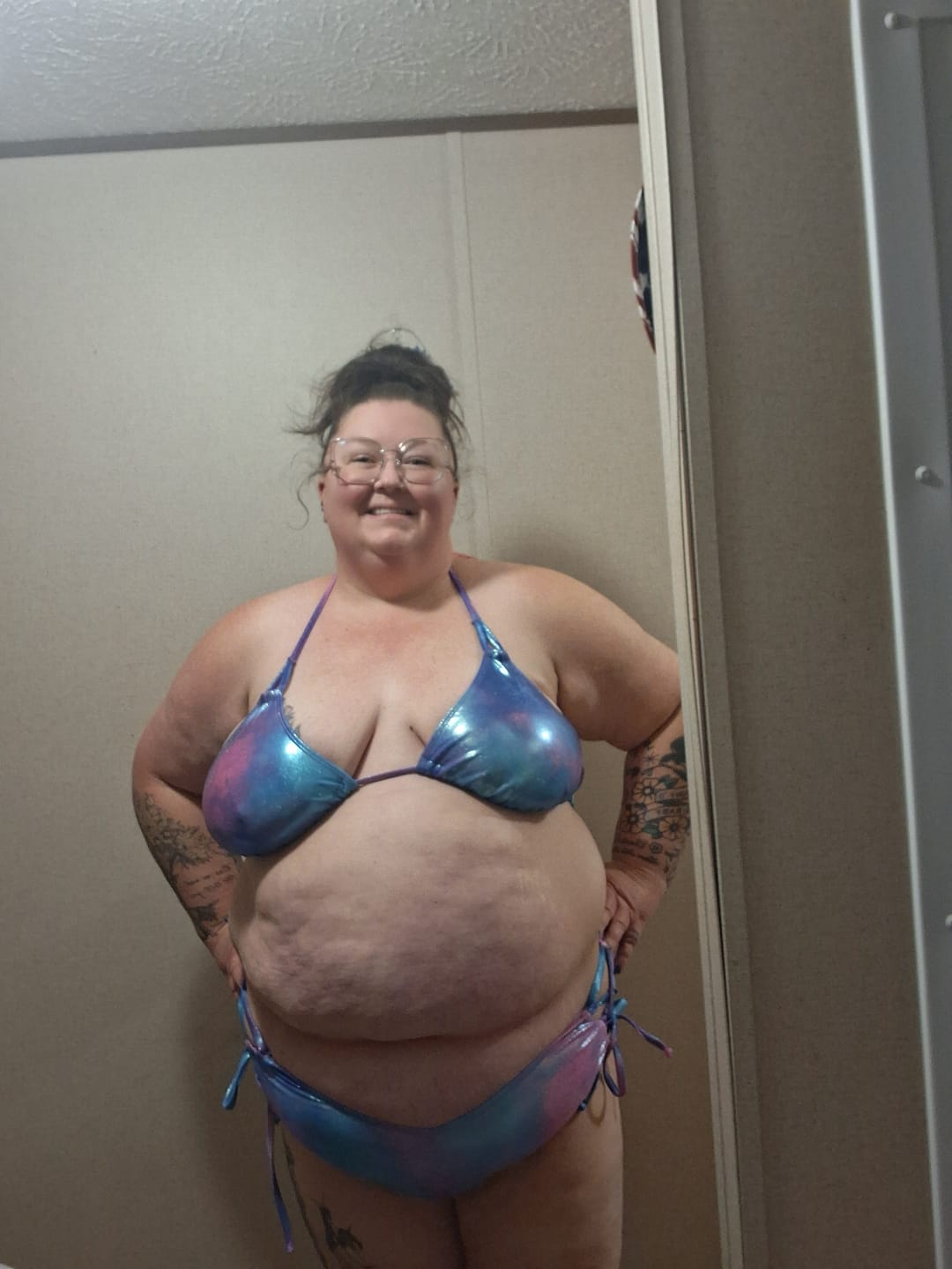 Customer photo review of Ocean Ombre Side Tie Bikini Bottom final sale