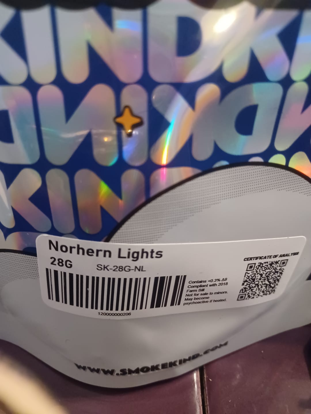 Customer photo review of Northern Lights - 28 Grams - Indica
