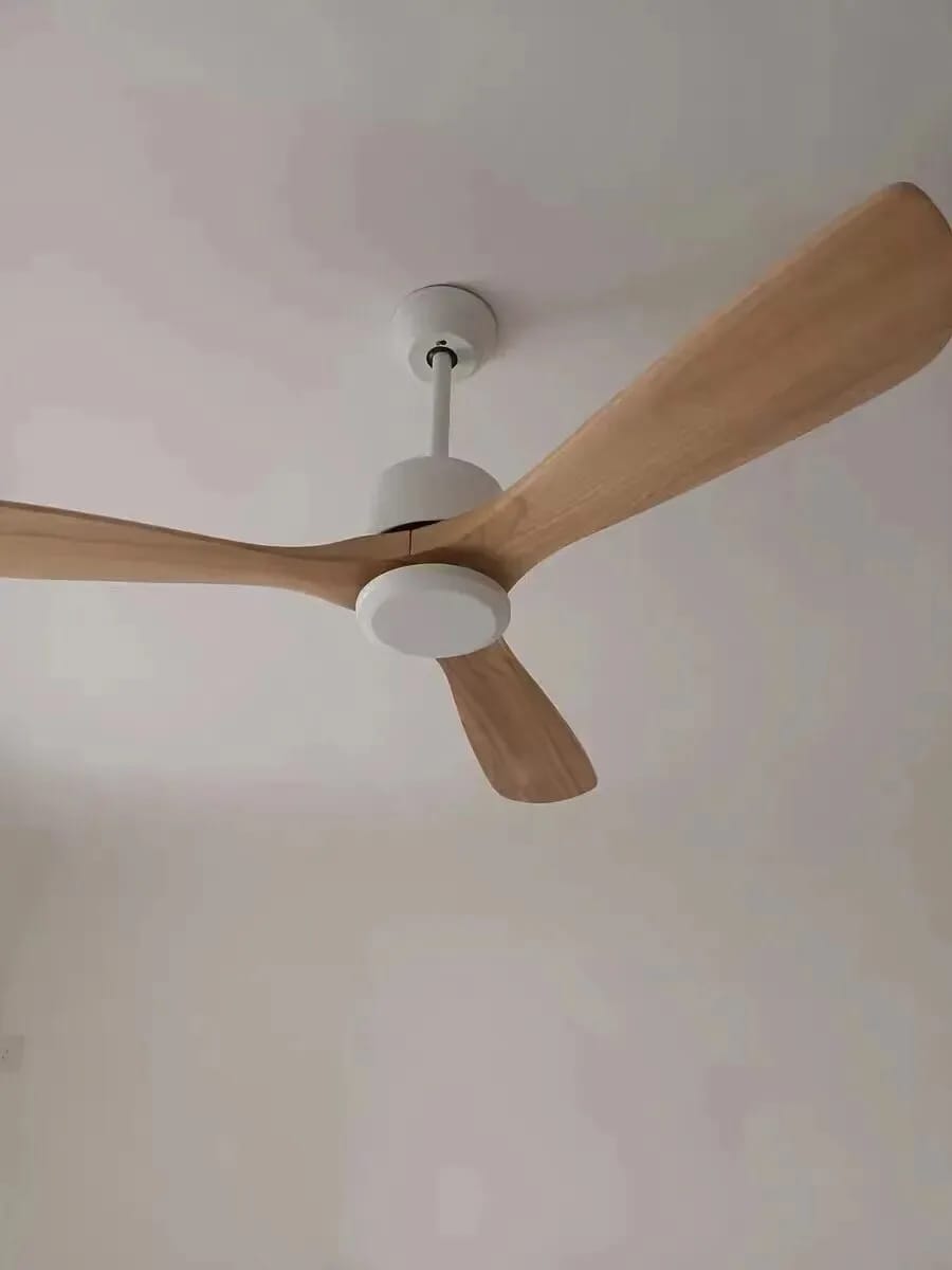 Customer photo review of Wood Ceiling Fan with Light, 106 to 132 cm, Remote Dimming