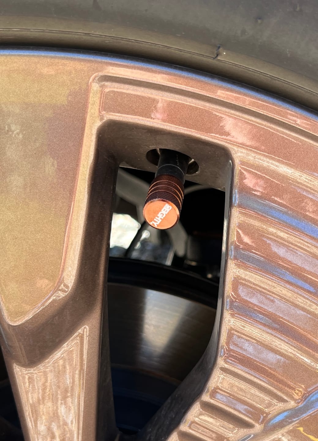 Customer photo review of 80Eighty® Bronze Valve Stem Caps