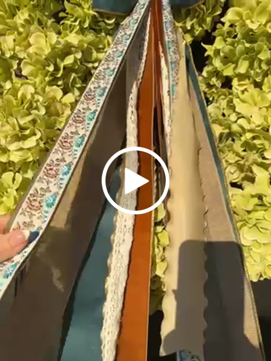 Customer video review of Copper Bloom Wreath Ribbon