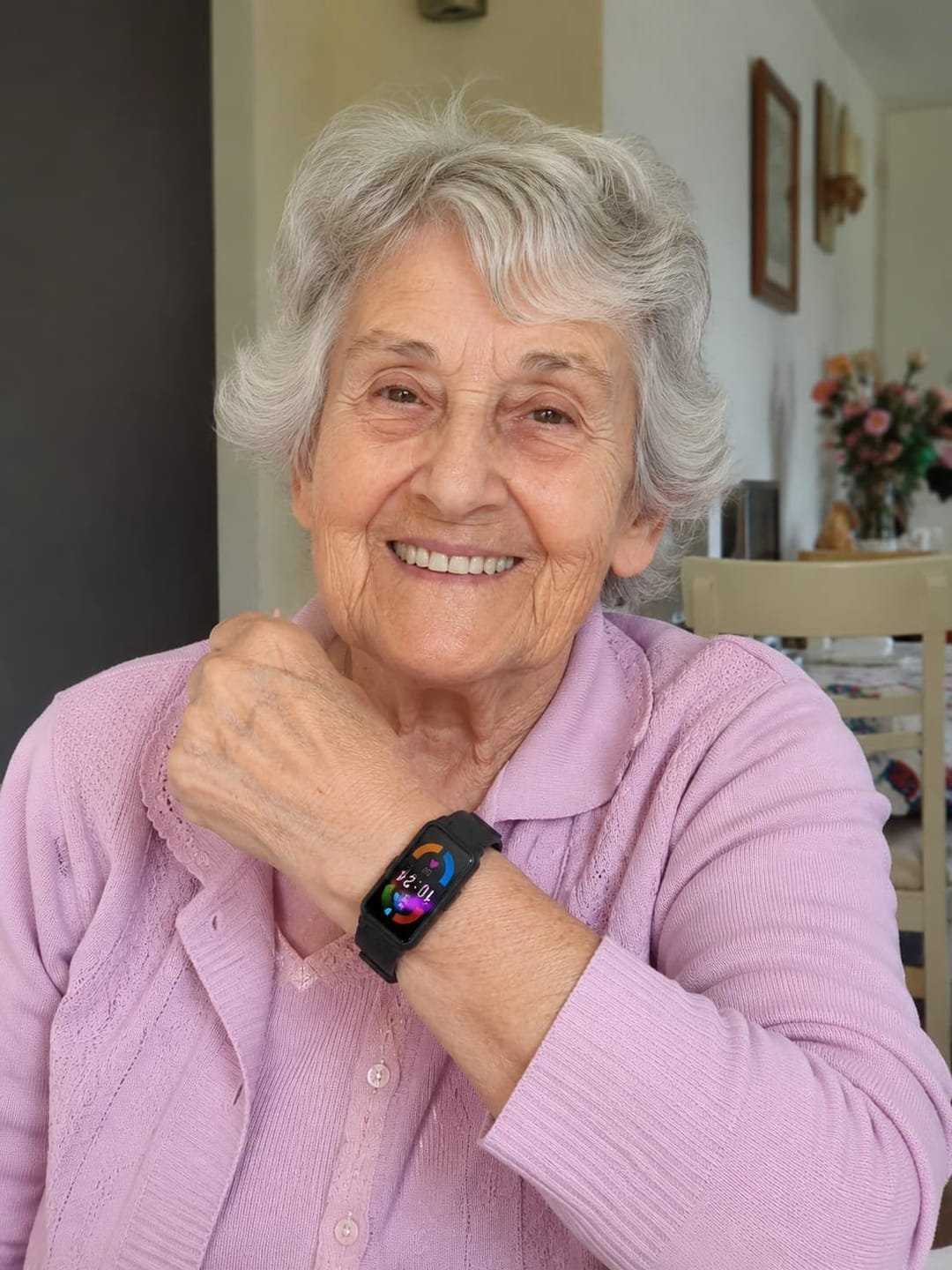 Customer photo review of Montre Connectée  Senior SOS et Détection de Chute 4G