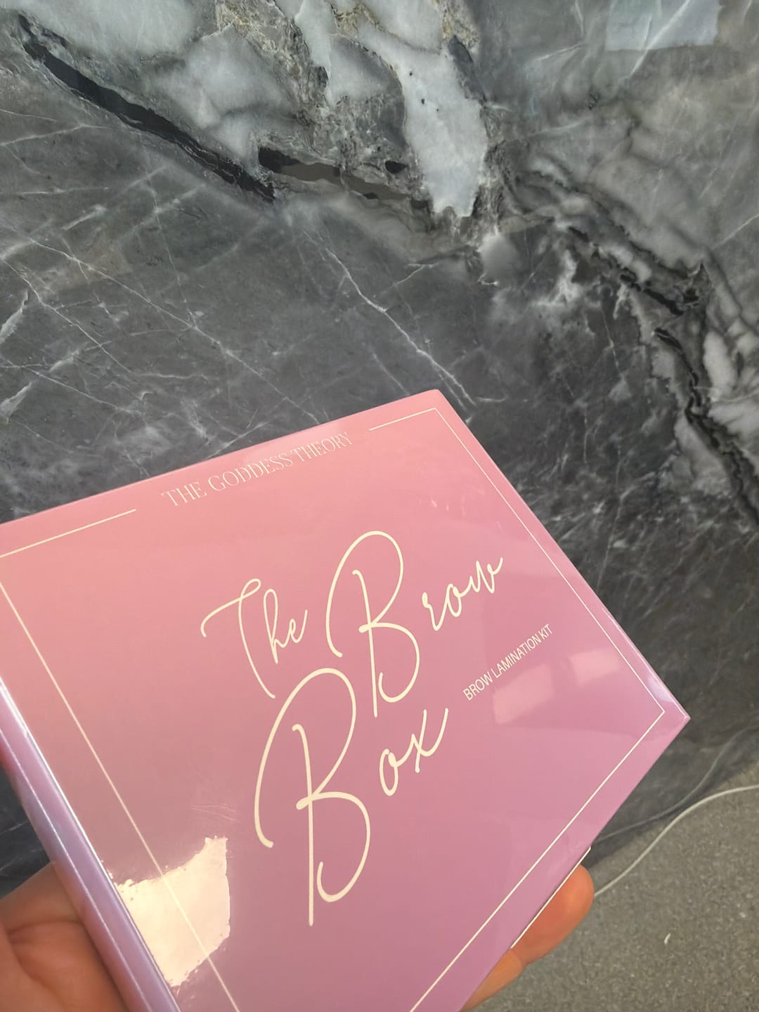 Customer photo review of The Brow Box