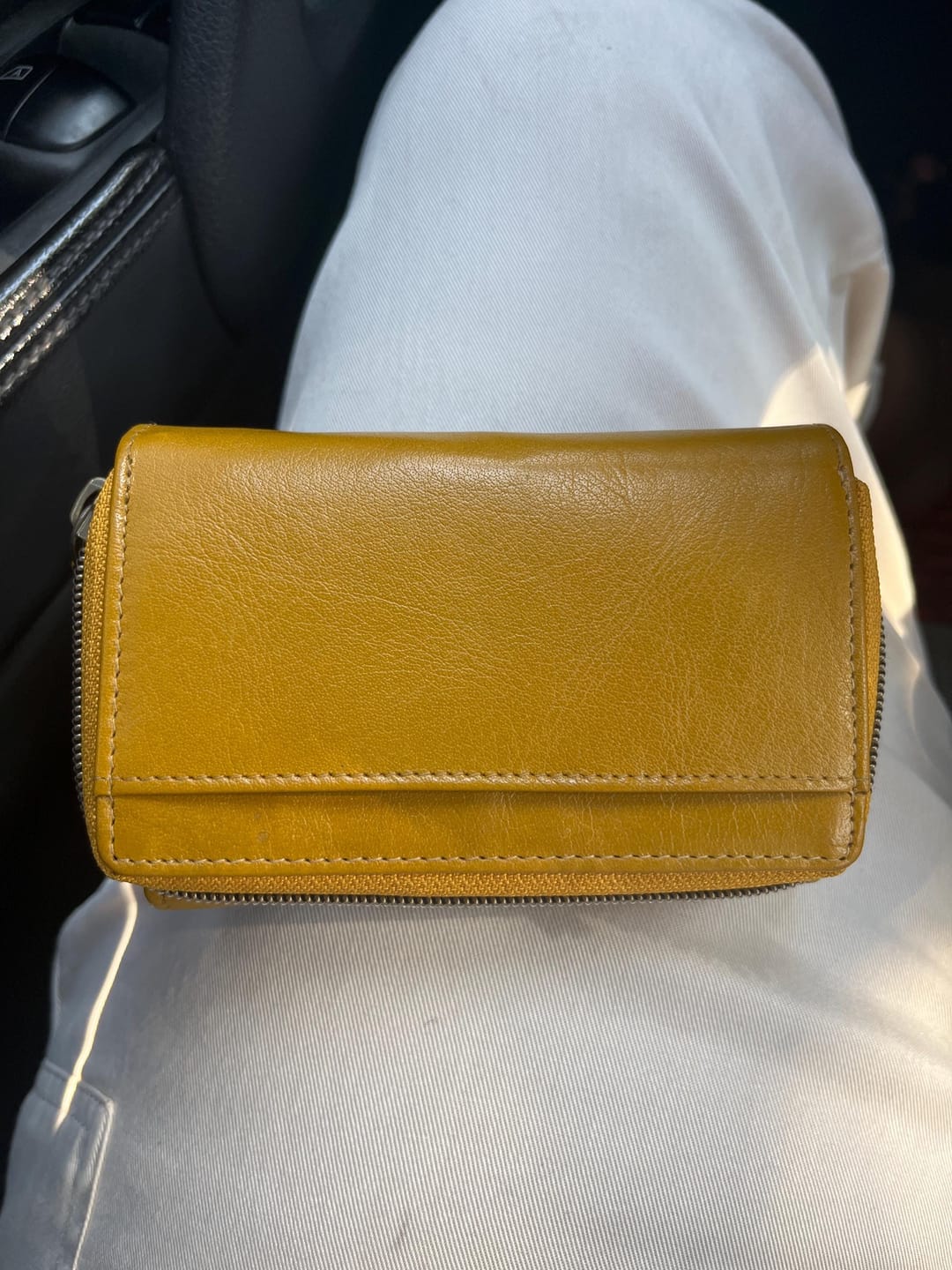 Customer photo review of Soft Leather Trifold Purse For Women - Velura