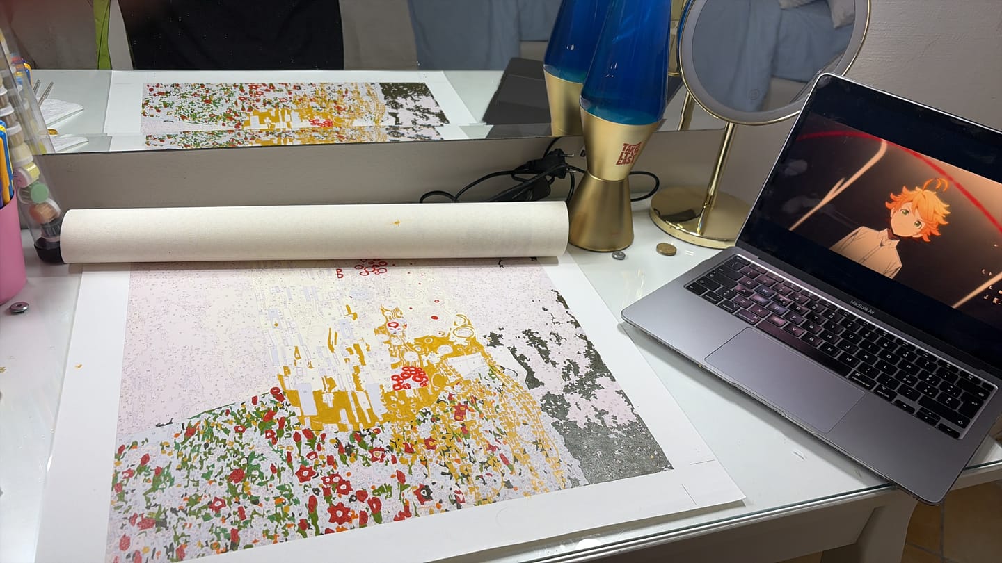 Customer photo review of Klimt: The Kiss | Paint by Numbers