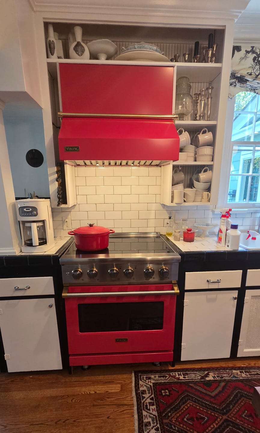 Customer photo review of Pot Rail – Unlacquered Polished Brass
