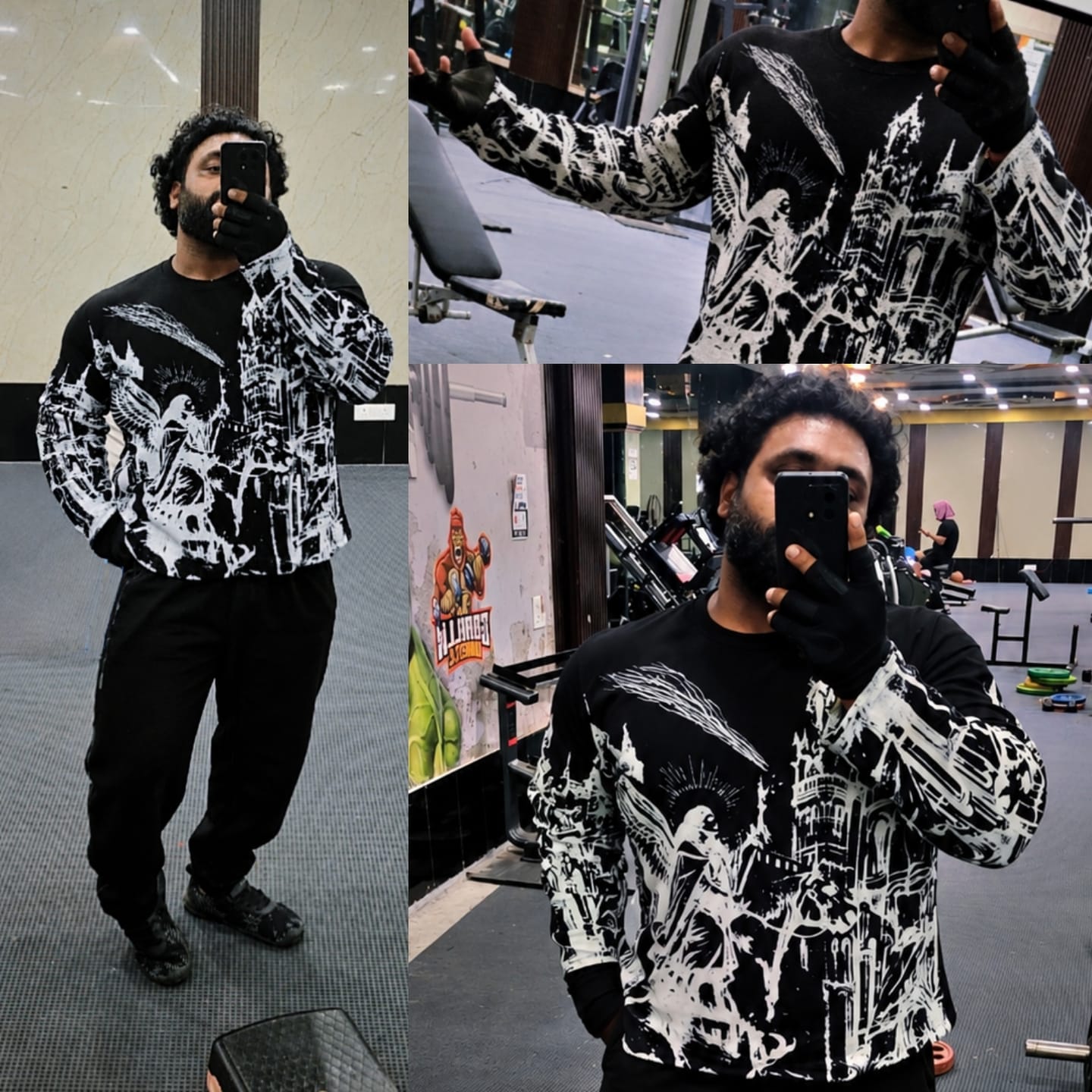 Customer photo review of THE FALLEN CATHEDRAL WAFFLE TEE