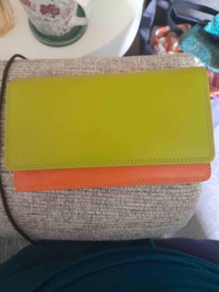 Customer photo review of Soft Leather Clutch Purse - Lily London