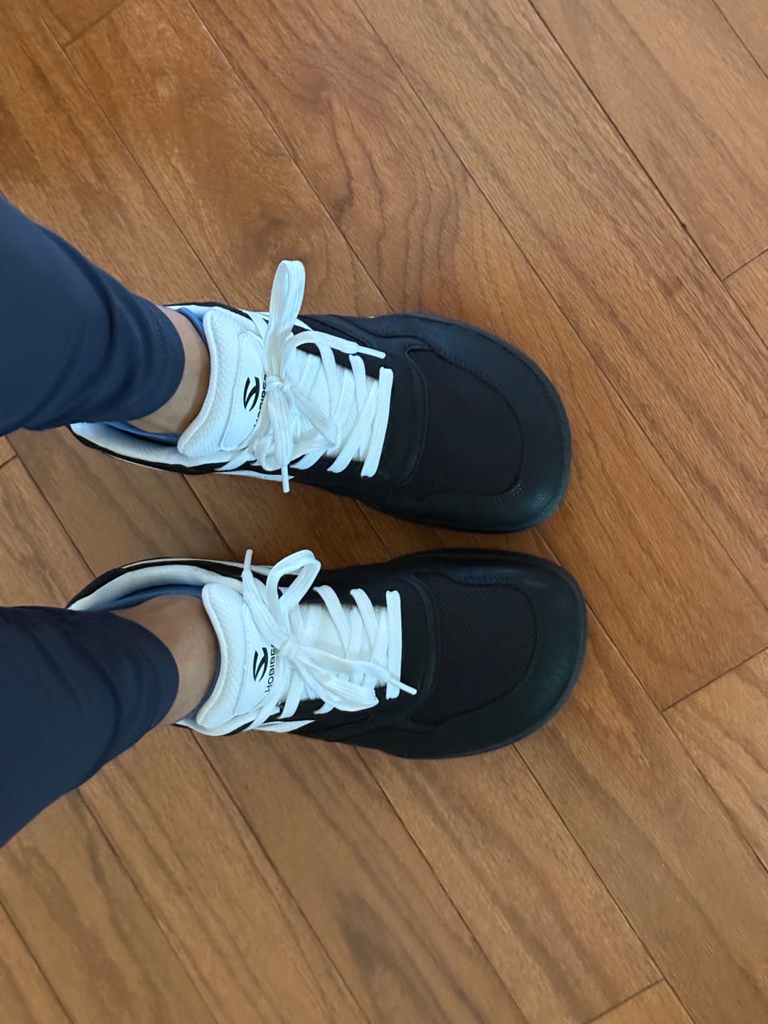 Customer photo review of Heather - Wide Toe Sneakers
