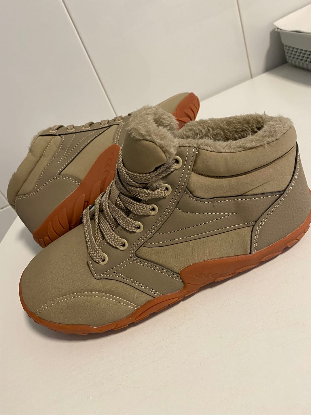 Customer photo review of Botas Barefoot trekking impermeables térmicas