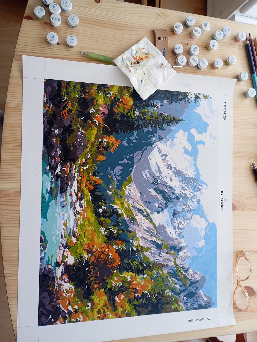 Customer photo review of Source of nature | Paint by Number