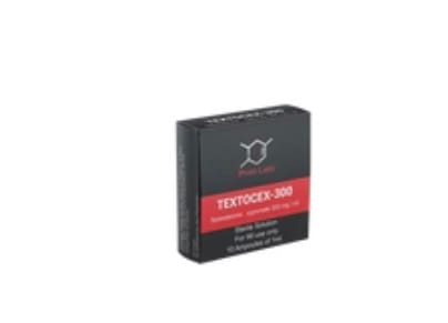Customer's Textocex-300 Phar Labs Silver box, showing the black and red rectangular packaging.