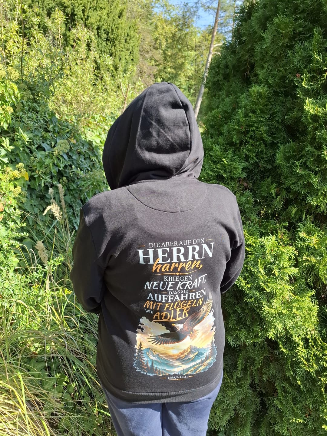 Customer photo review of Jesaja 40,31 - Adler | Bio-Superflausch-Zipper