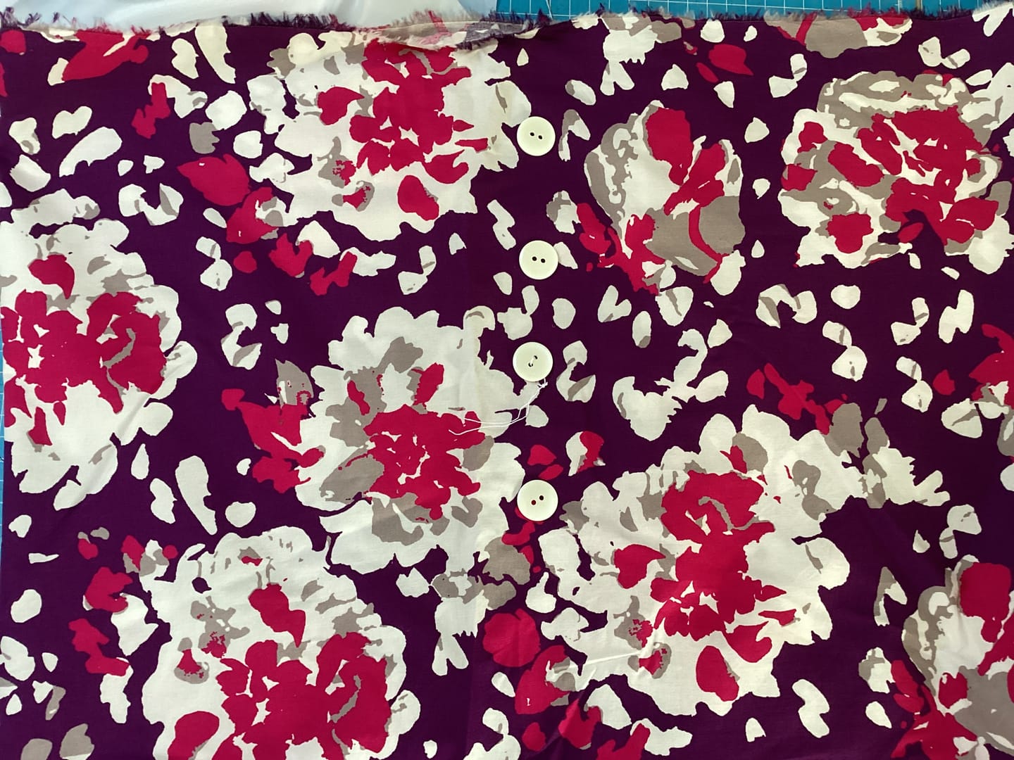 Customer photo review of Floral Expression Cotton Sateen Fabric