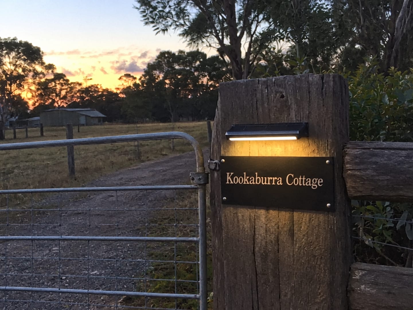 Customer photo review of 30cm Solar Sign Lights for Real Estate Boards & Outdoor Advertising