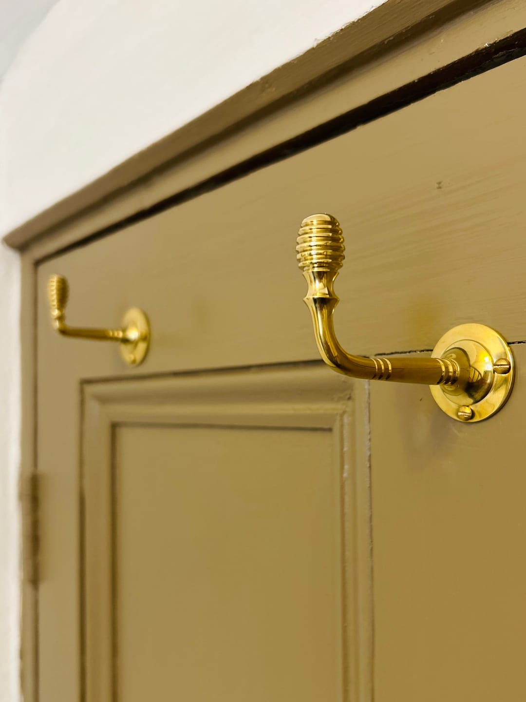 Customer photo review of Brass Beehive Coat Hook