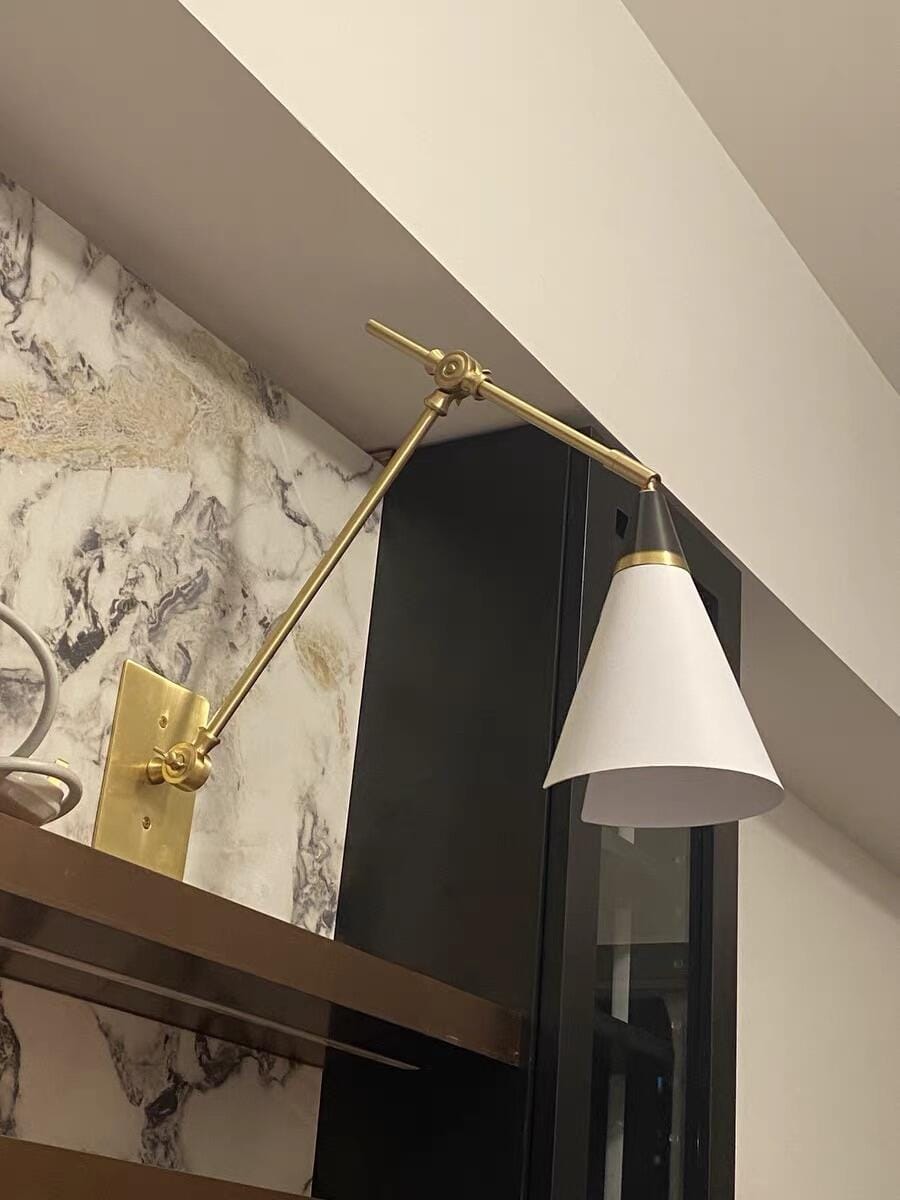 Customer photo review of Articulated Wall Light, Swivel Shade, Wall Sconce, 74 cm Long