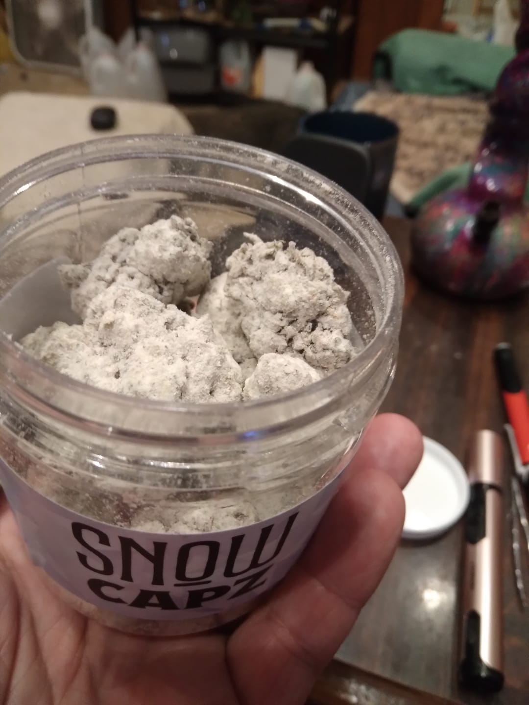 Customer photo review of Snow Capz 28 Grams