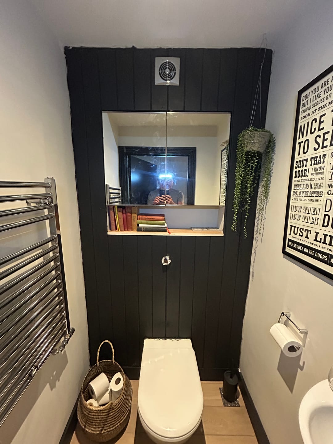 Customer photo review of Legacy V-Groove Tongue & Groove Paintable MDF Panel