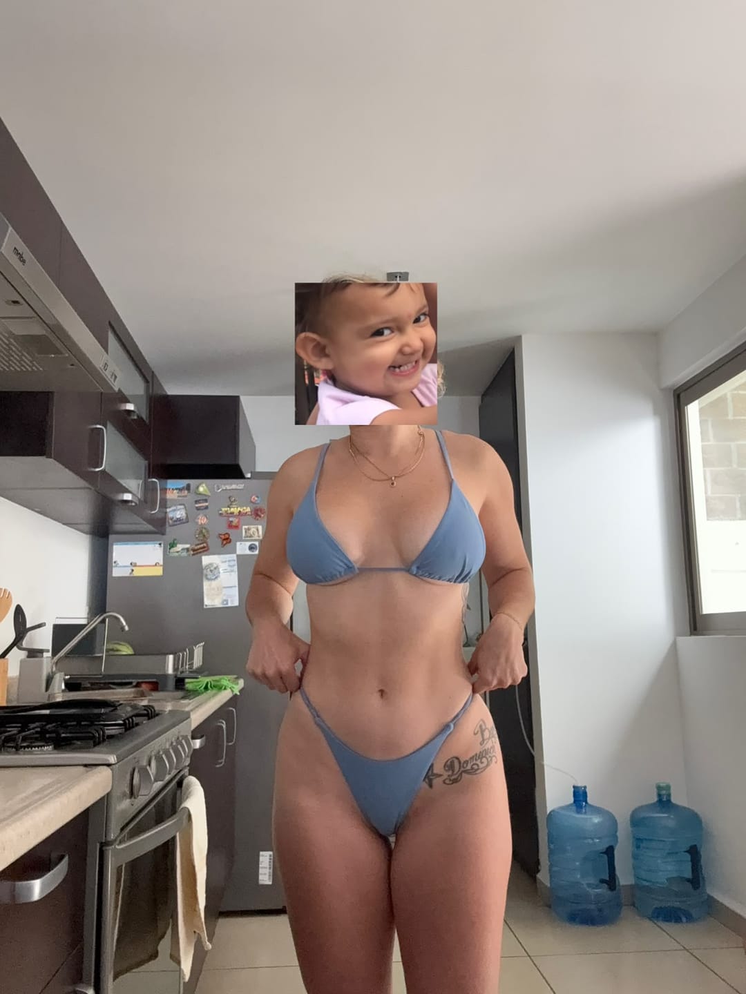 Customer photo review of Costa Brava Top - Dusty Blue