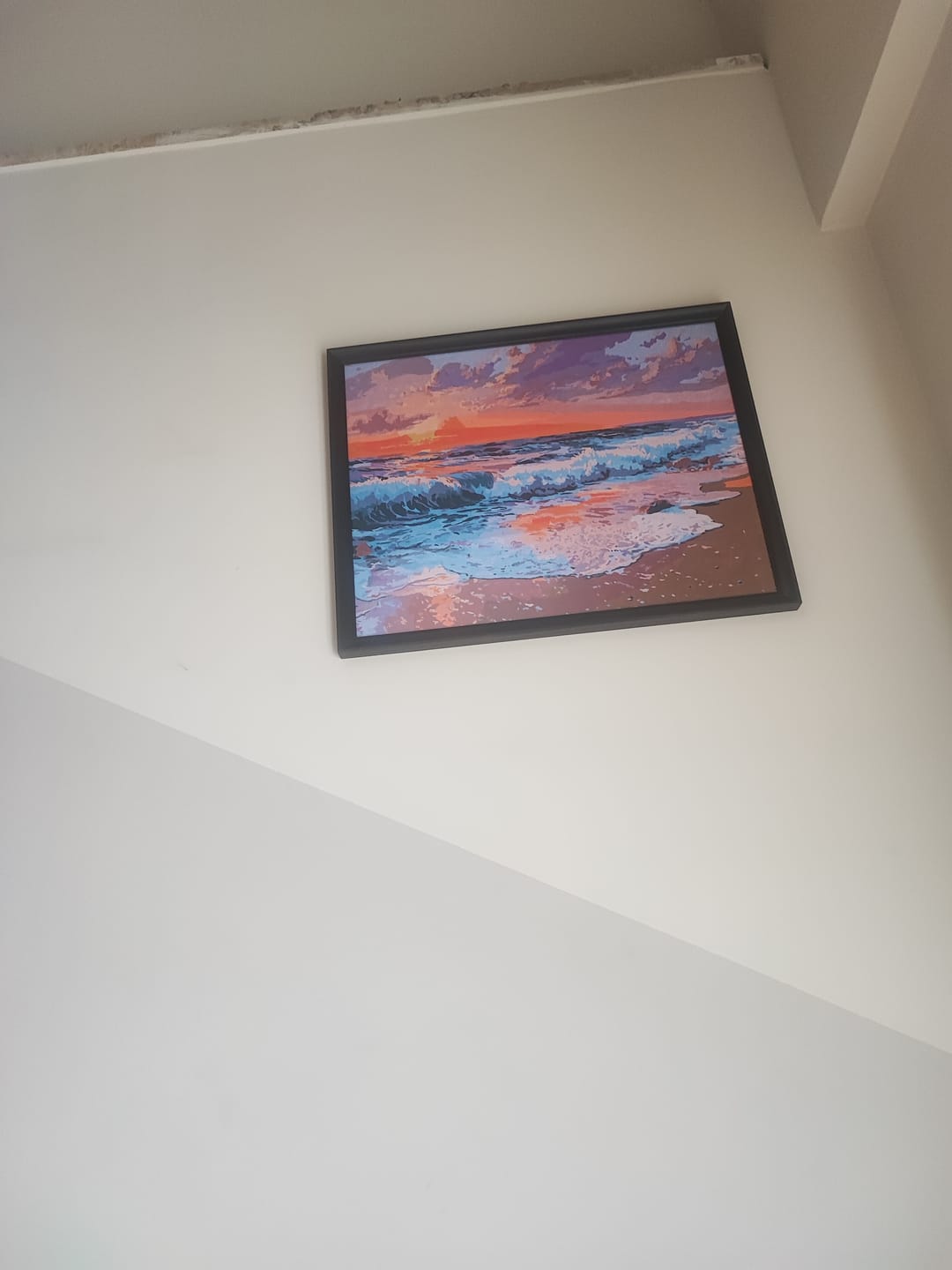 Customer photo review of Pink sunset | Paint by Number