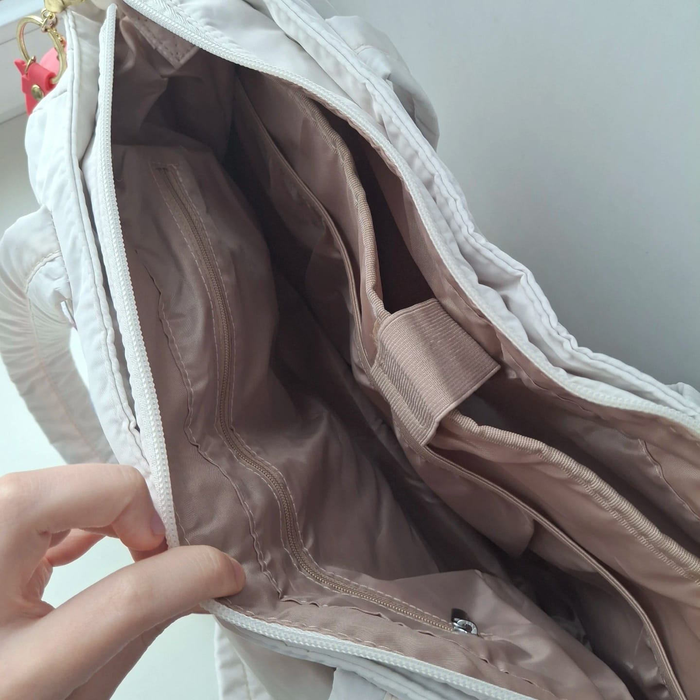 Customer photo review of Bolso Totebag Plegable color Rosa