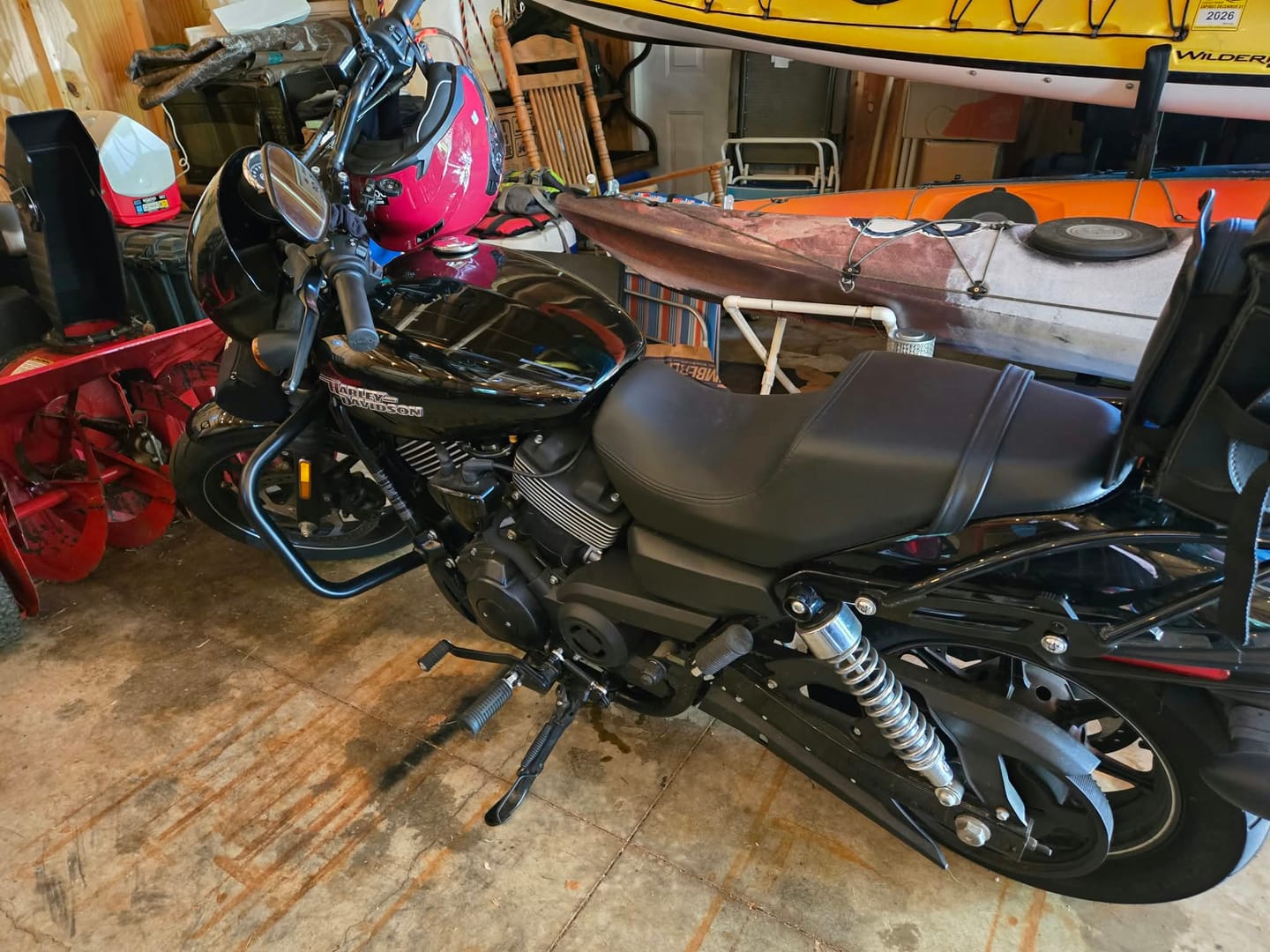 Customer photo review of Custom Chrome 1.25" Engine Guard Highway Bar Fit Matte Black, Chrome For Harley Street XG500/750 15-20