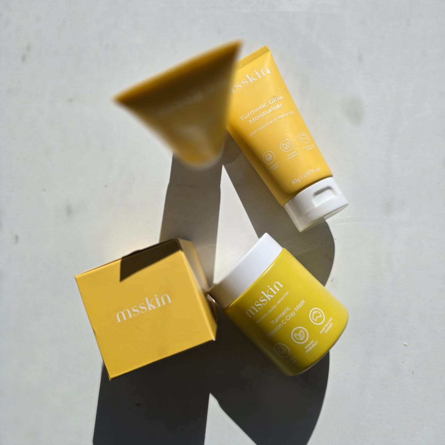 Customer photo review of ⚡ Turmeric Vitamin C Clay Mask