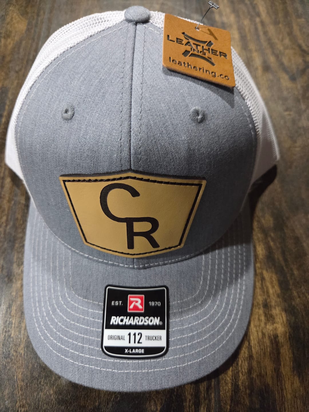 Customer photo review of Richardson CAMO Custom Leather Patch Hats
