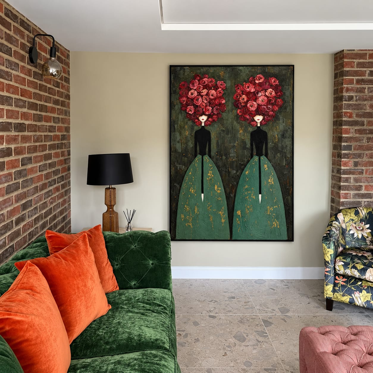 Customer photo review of Rose Duet Wall Art