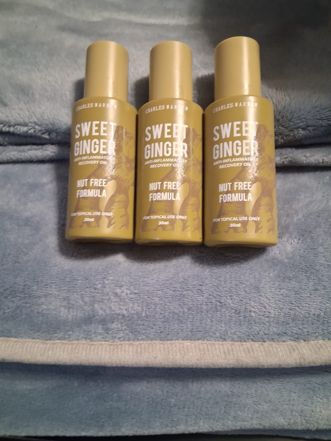 Customer photo review of [Nut-Free] Sweet Ginger Dry Oil for Sensitive Skin
