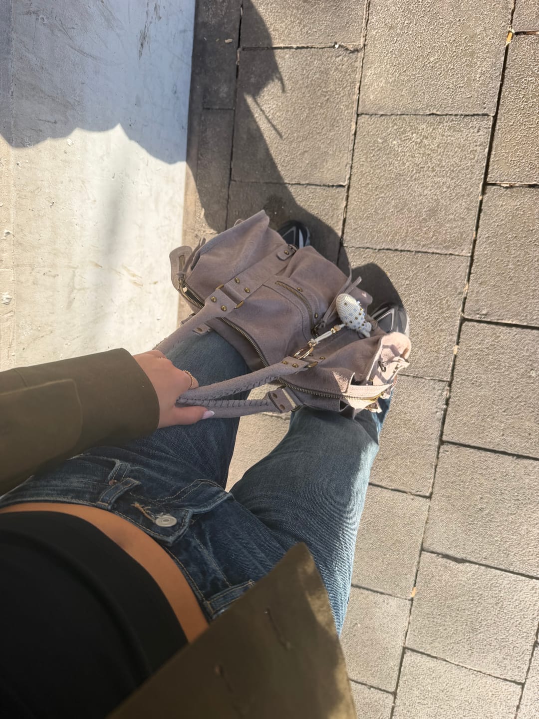 Customer photo review of It girl bag taupe