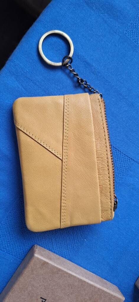 Customer photo review of RFID Leather Zip Keyring Pouch