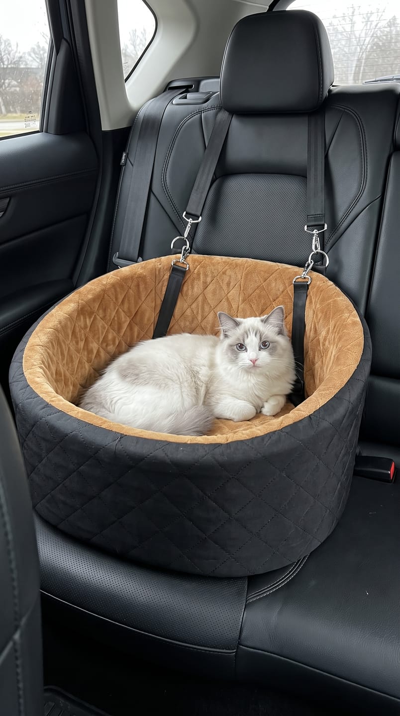 Customer photo review of Cozy Cat Car Seat