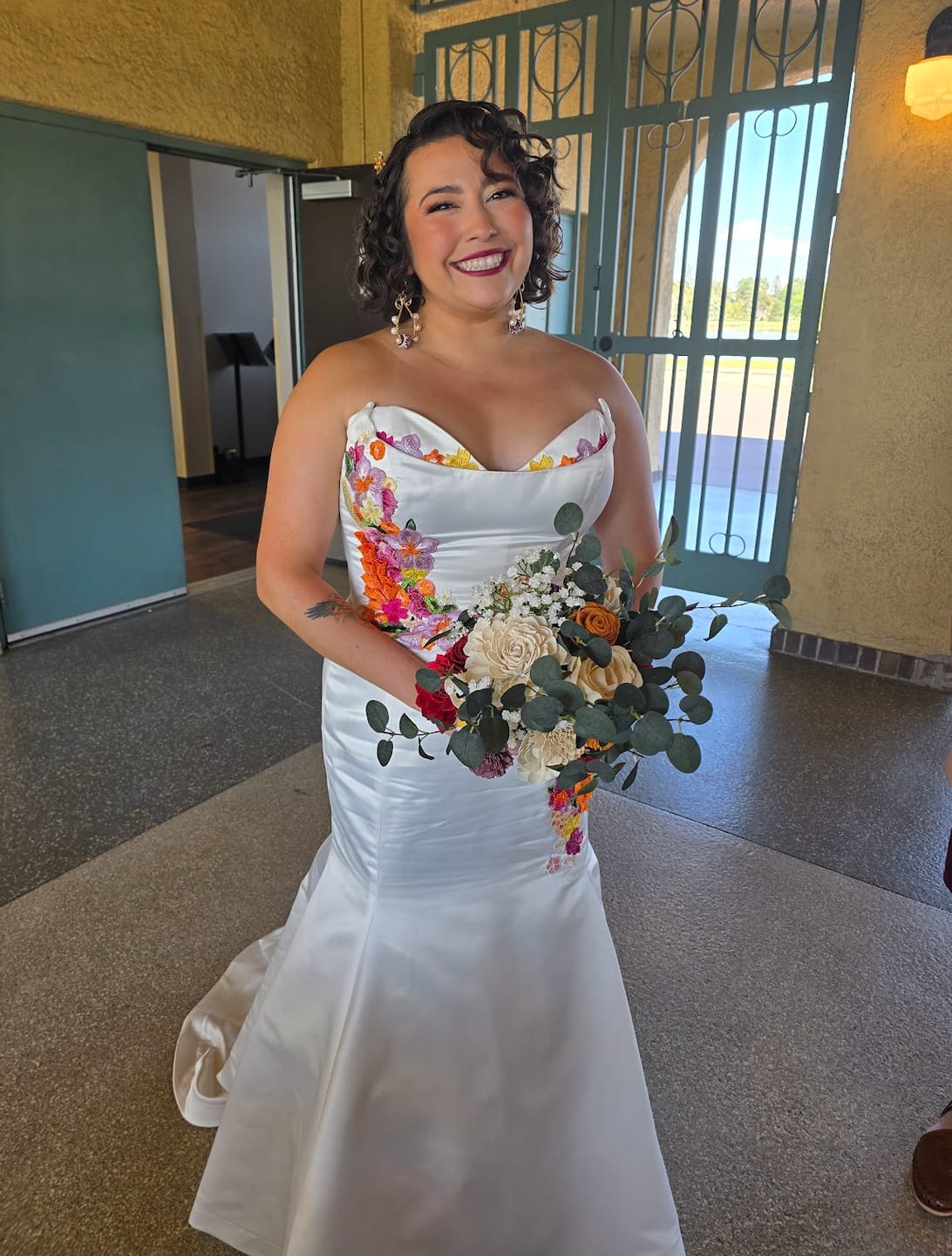 Customer photo review of Floral Midi Dress
