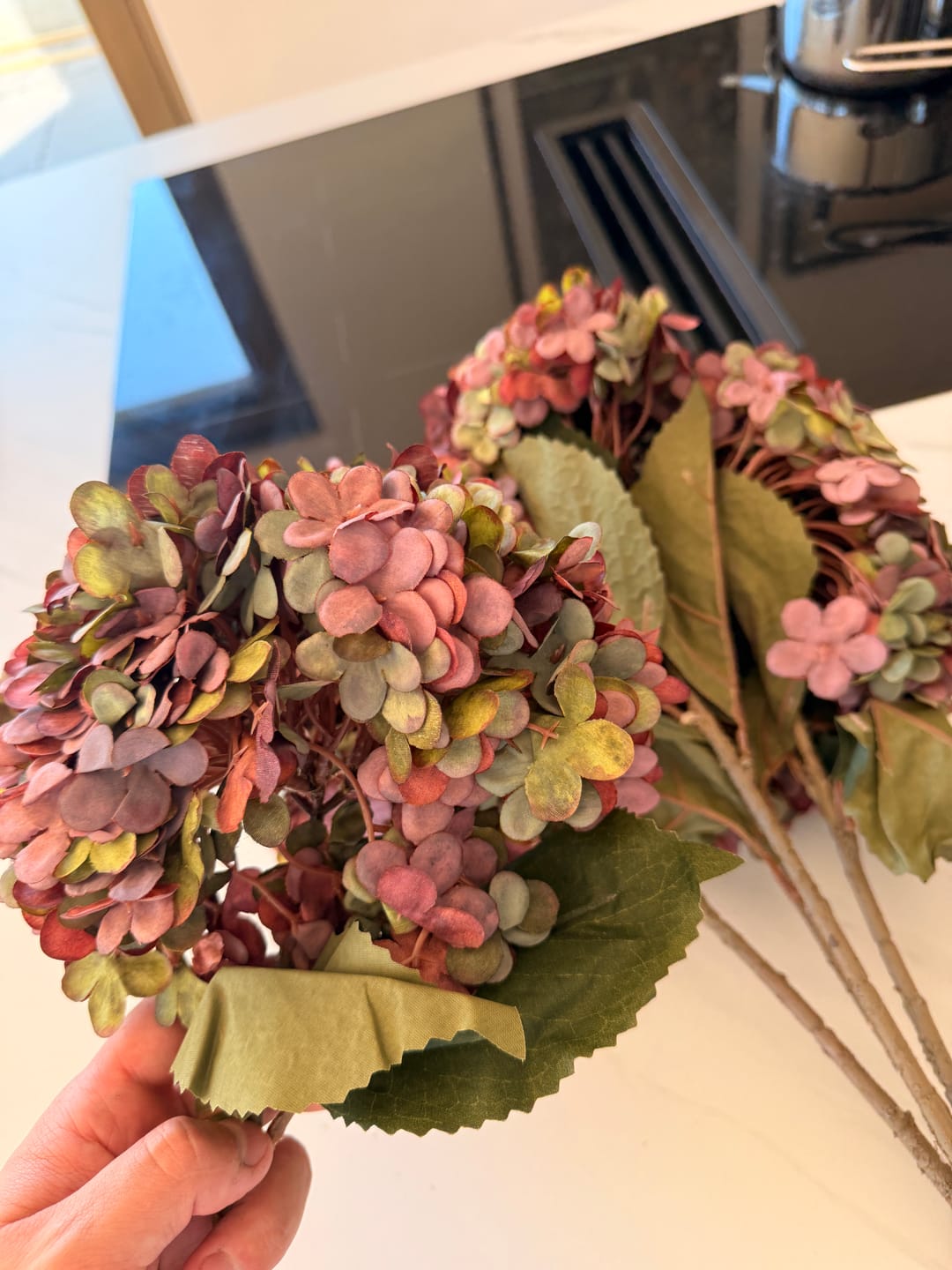 Customer photo review of Grote Zijden Hortensia - Paars