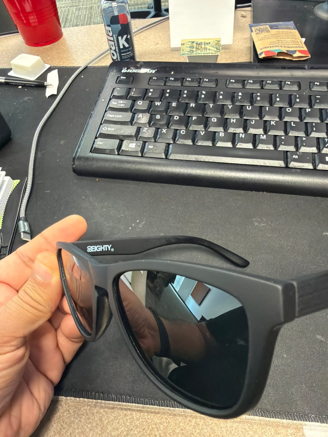 Customer photo review of 80Eighty® Polarized Shady Sunglasses