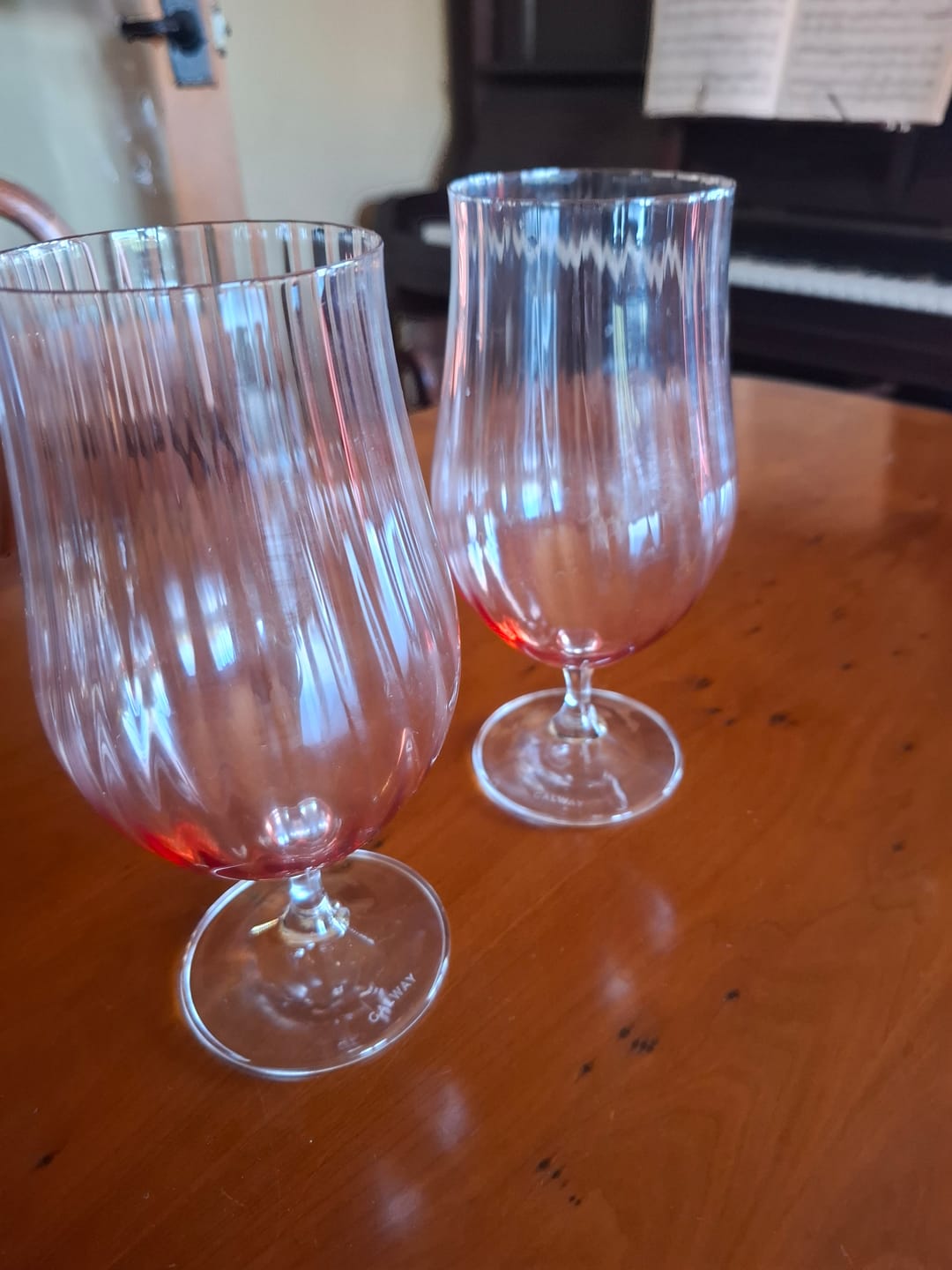 Customer photo review of Galway Crystal Erne Craft Beer/Cocktail Set of 2 Blush