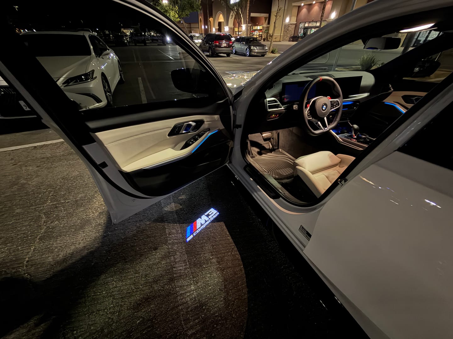 Customer photo review of BMW G SERIES DOOR LIGHTS