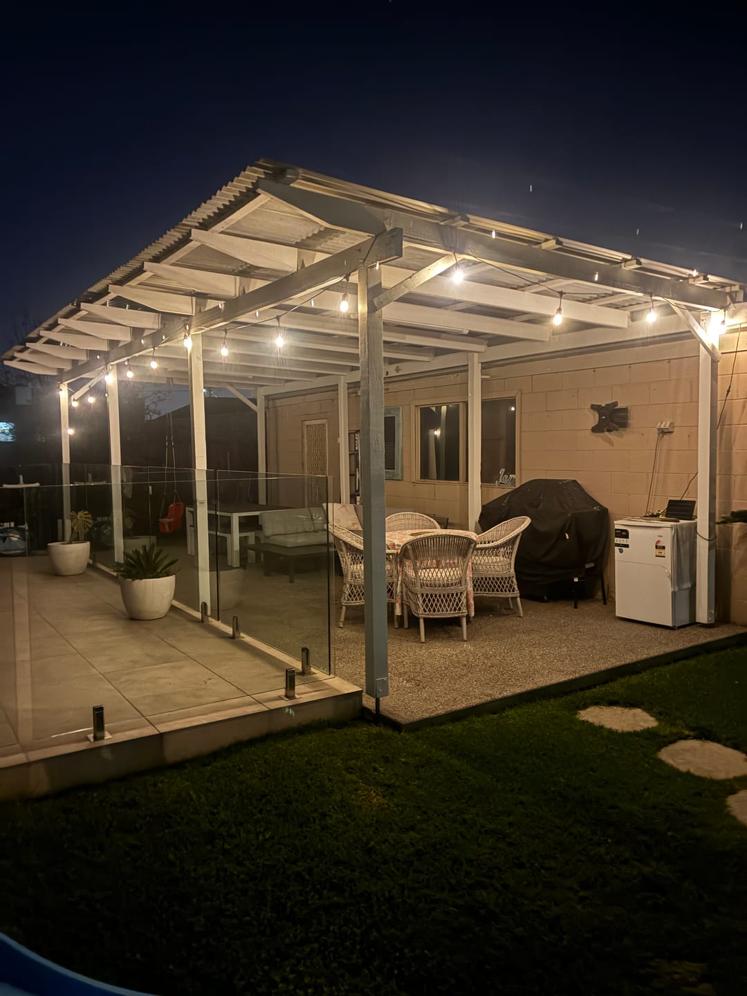 Customer photo review of Solar Festoon Lights