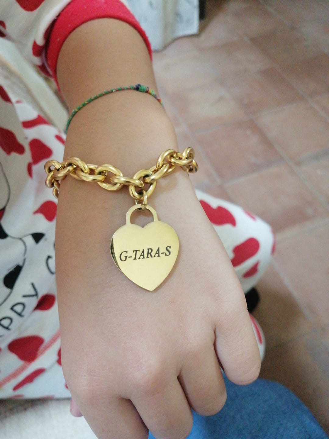 Customer photo review of Bracciale con Cuore Personalizzato - Lovely