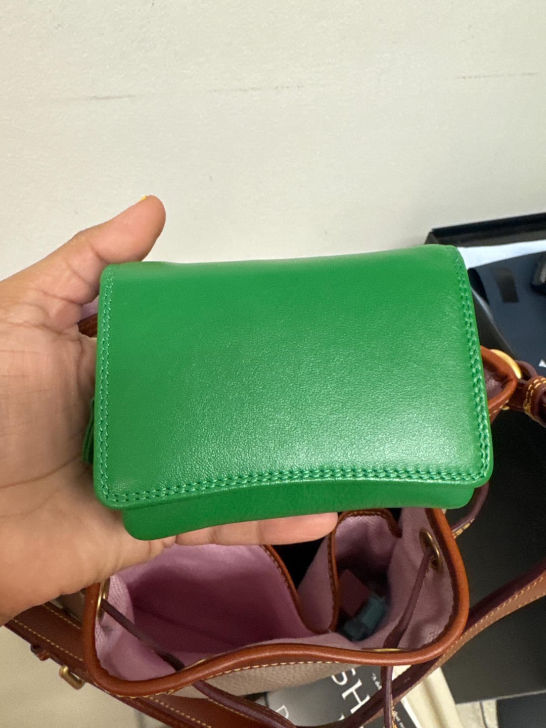 Customer photo review of Soft Leather Purse – Giorgia Verona