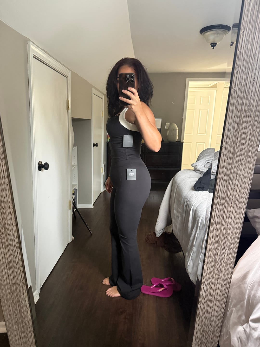 Customer photo review of The Sculpt Tank Black & Cream