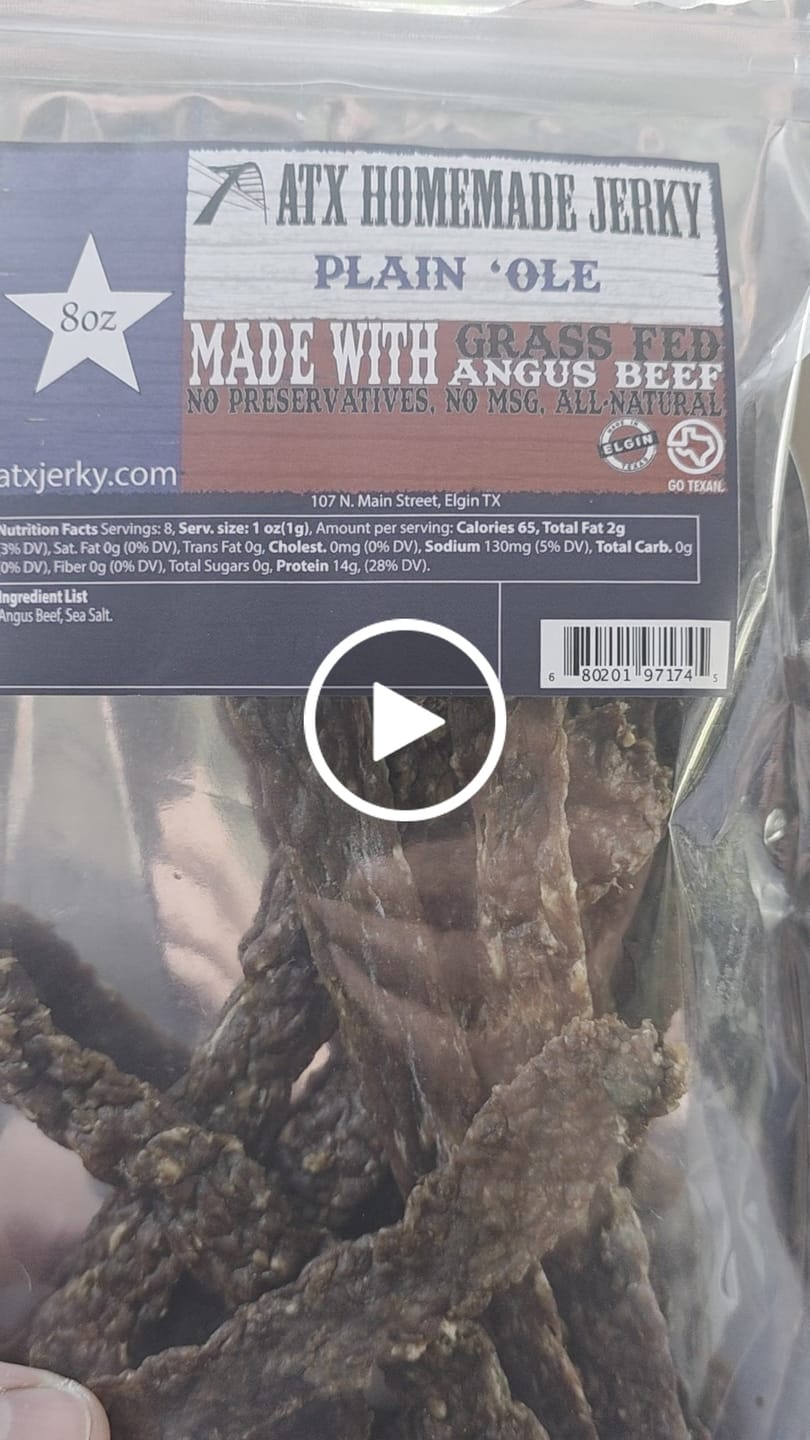 Customer video review of Plain 'Ole Beef Jerky
