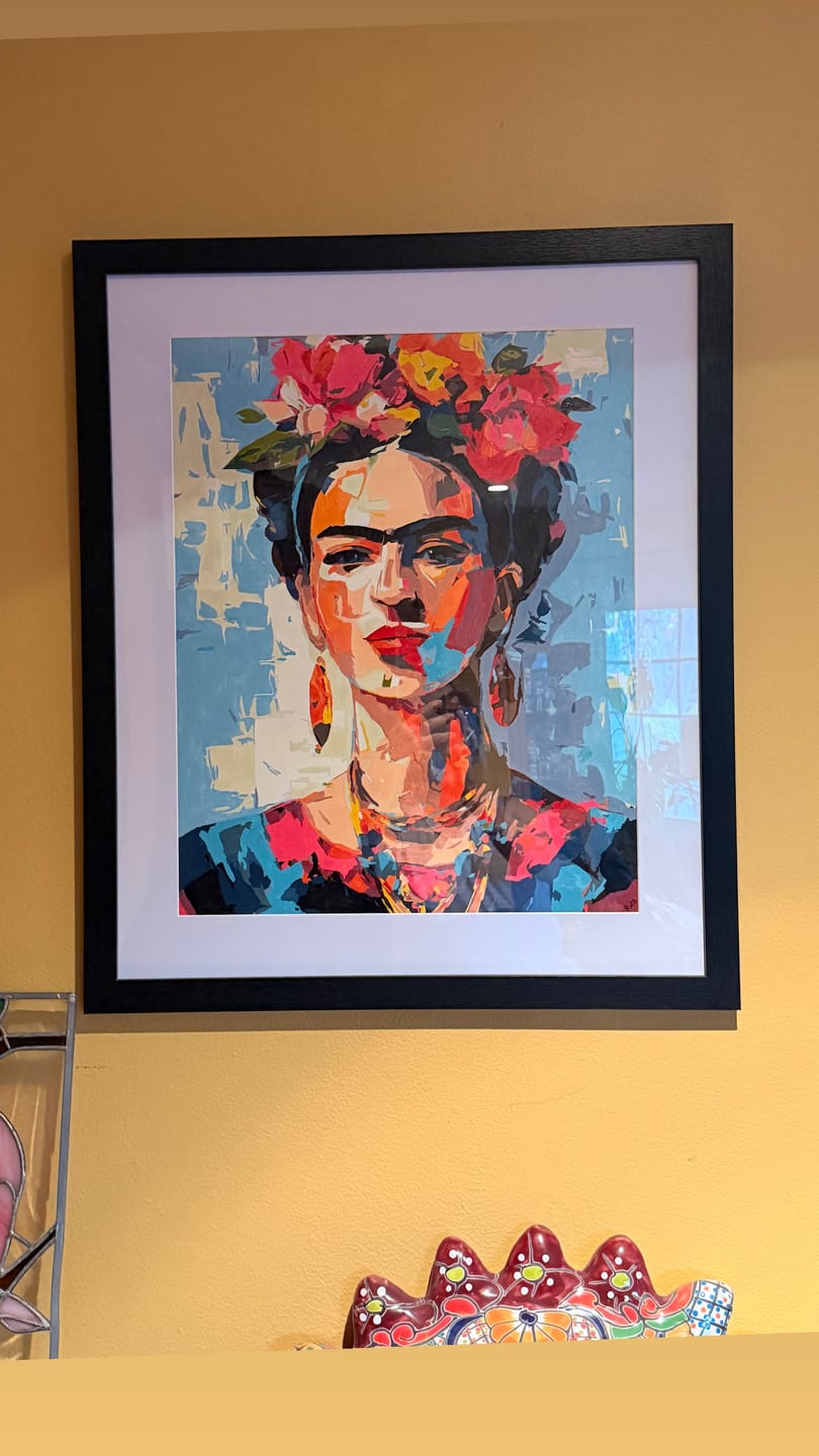 Customer photo review of Expressive Frida | Paint by Number