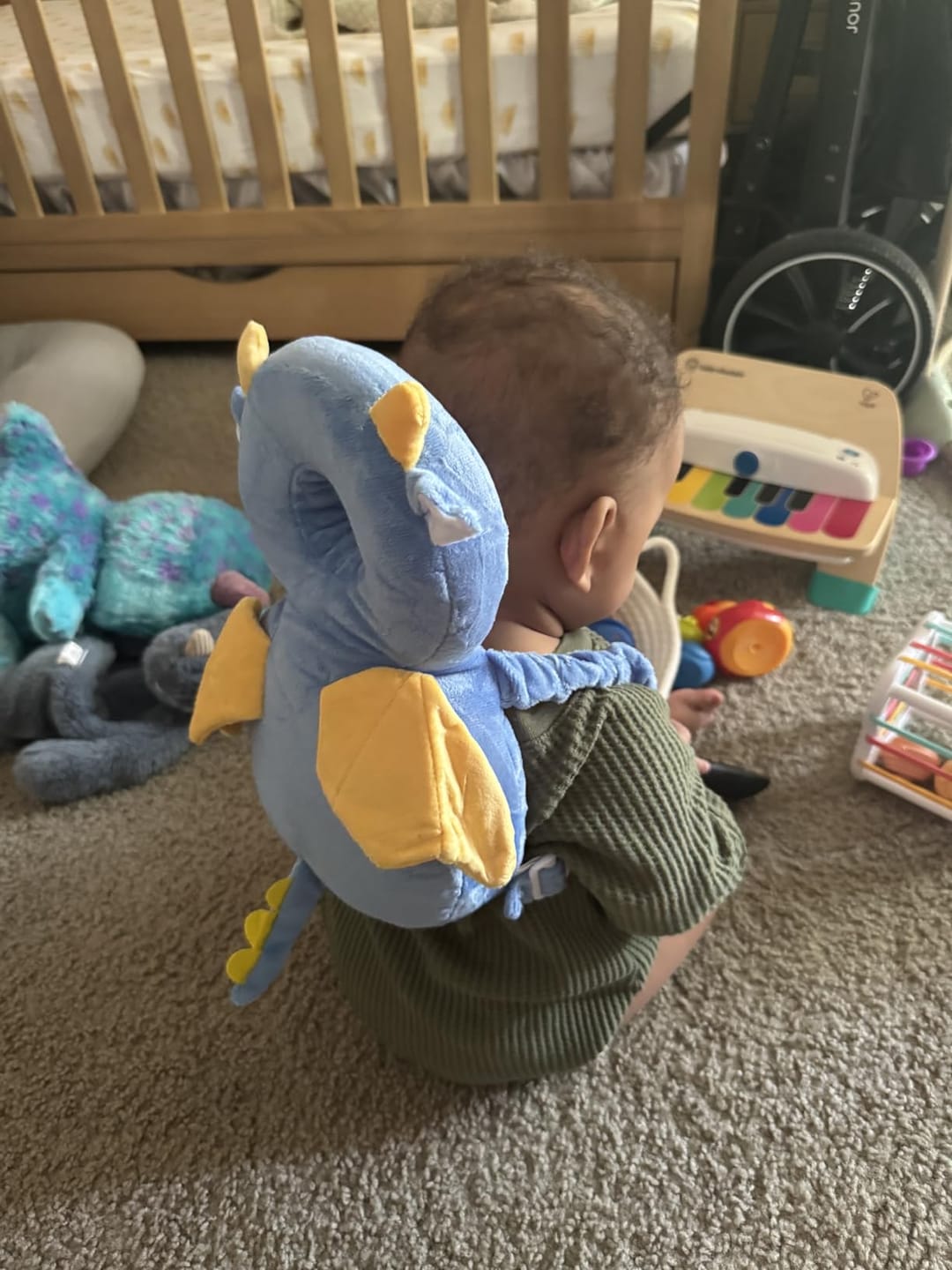 Customer photo review of Baby Head Protector Backpack